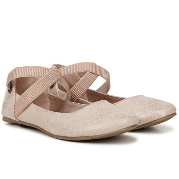 Blowfish Malibu Kids' Pixi Ballet Flat Kid In Rose Gold Reptile - Picture 1 of 7